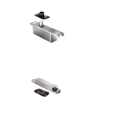 Ensemble pivots ST ONE/TP70 18mm + plaques rectangulaires noires