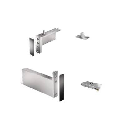 Ensemble pivot Système M+ réf. STM+40-D/TP40  avec plaque rectangulaire inox