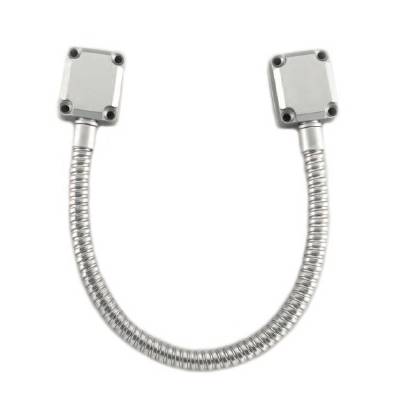 Passe câble en applique, longueur 518 à 725 mm, inox brossé 304