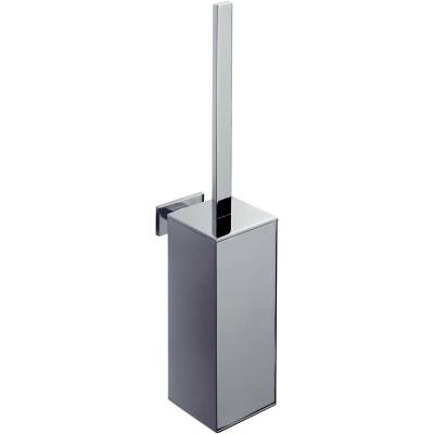 Ensemble balai/brosse WC mural, chromé/ABS, LOOK