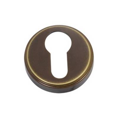 Paire de rosaces rondes clé I (BS), bronze