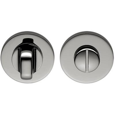 Paire de rosaces rondes conda sans voyant (BCF), chromé