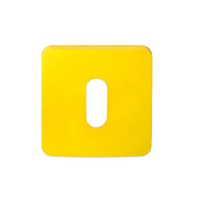 Paire de rosaces carrées MOOD ONE/DUE clé L (CR),C09 jaune citron