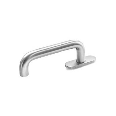 Béquille de fenêtre U 14 mm, inox brossé 316