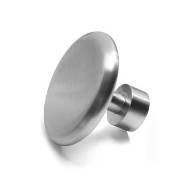Patère Ø 80 mm, inox brossé 316