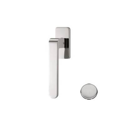 Béquille de fenêtre FEDRA sur rosace rectangulaire, chromé mat