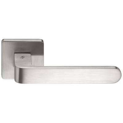 Paire de béquilles FEDRA sur rosace carrée, chromé mat