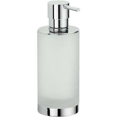Distributeur de savon liquide à poser, 250 ml, chromé/verre, NORDIC