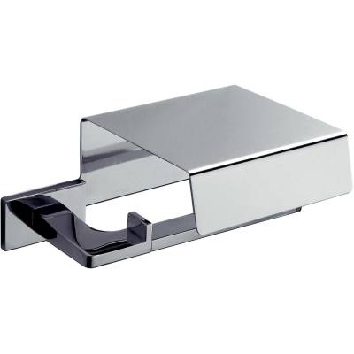 Dérouleur papier WC avec couvercle, chromé, LOOK