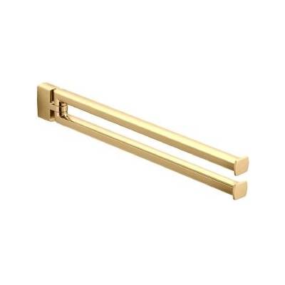 Porte-serviette double orientable 350 mm, zirconium gold HPS, LULU