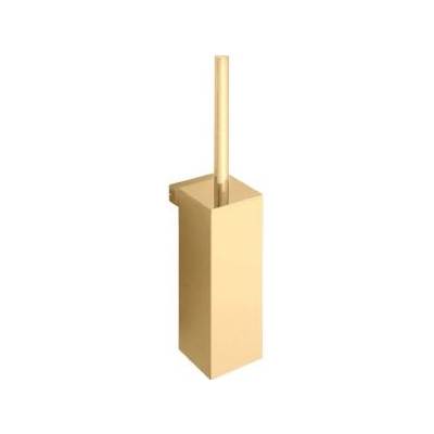 Ensemble balai/brosse WC mural, zirconium gold HPS, LULU