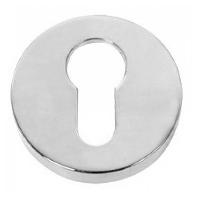 Paire de rosaces rondes clé I (BC), chromé