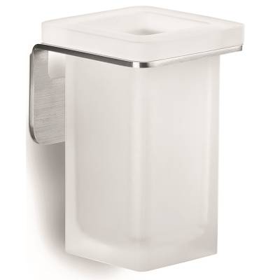 Porte-verre mural, inox/verre, OVER