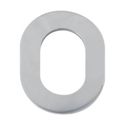 Rosace extérieure ovale protecteur de cylindre A2P**, chromé