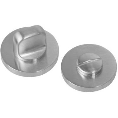 Paire de rosaces rondes conda sans voyant (BCF), chromé mat