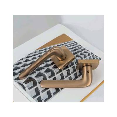 Paire de béquilles ROBOQUATTRO S sur rosace carrée, vintage mat