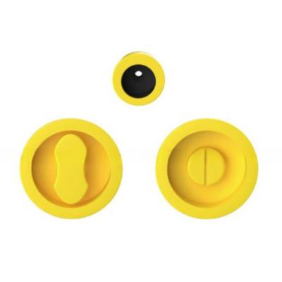 Cuvette encastrée MOOD ONE ronde Ø 57 mm sans serrure ,C09 Jaune citron