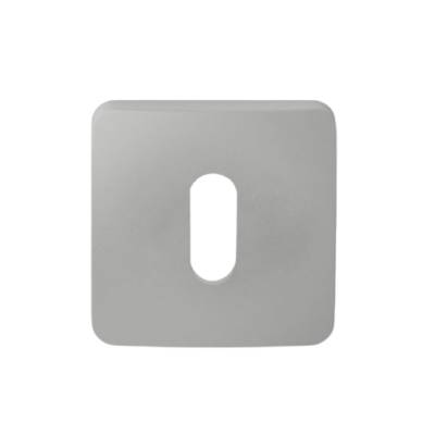 Paire de rosaces carrées MOOD ONE/DUE clé L (CR),C04 Silver