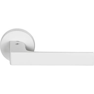 Paire de béquilles ROBOCINQUE sur rosace ronde,blanc mat