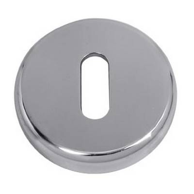 Paire de rosaces rondes clé L (BR), chromé