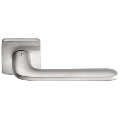 Paire de béquilles ROBOQUATTRO S sur rosace carrée, chromé mat