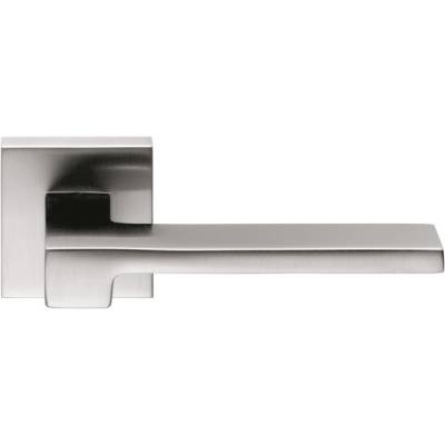 Paire de béquilles ZELDA sur rosace carrée, chromé mat