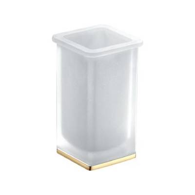 Porte-verre à poser, zirconium gold HPS/verre, LULU