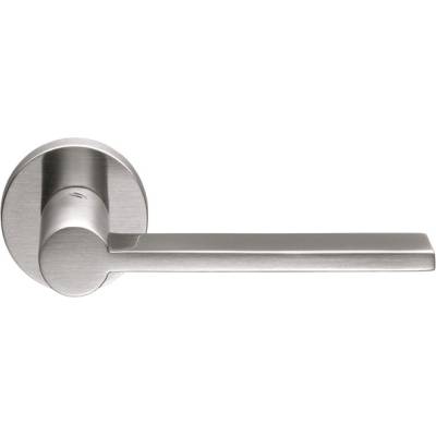 Paire de béquilles TOOL sur rosace ronde, chromé mat