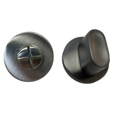 Paire de rosaces rondes conda sans voyant (BCF), grafite mat