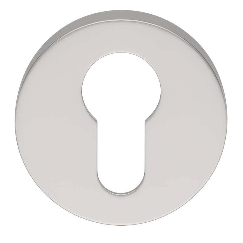 Paire de rosaces rondes MOOD ONE/DUE clé I (BC),C04 Silver