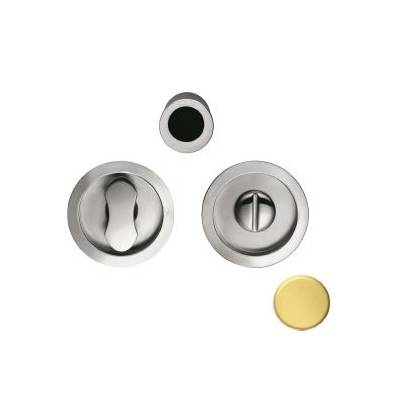 Cuvette encastrée OPEN Ø 57 mm avec serrure, laiton mat