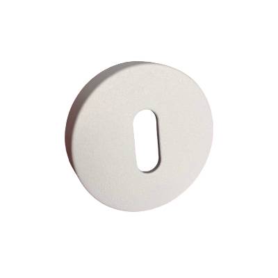 Paire de rosaces rondes MOOD ONE/DUE clé L (BC),C01 blanc