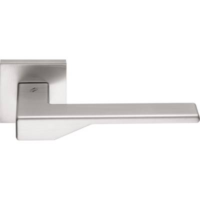 Paire de béquilles DEA sur rosace carrée, chromé mat