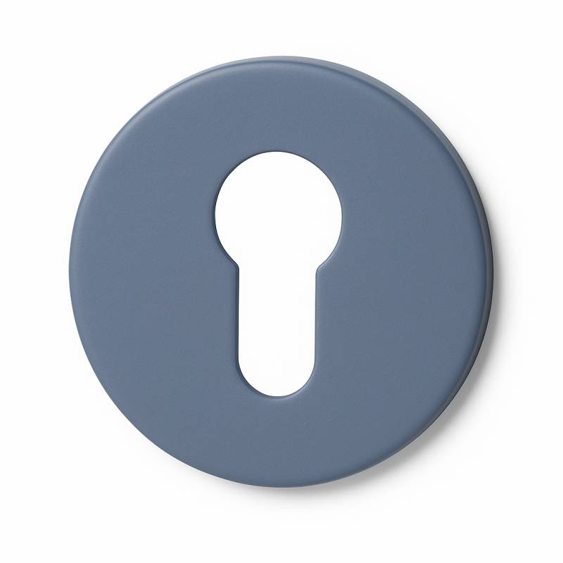 Paire de rosaces rondes MOOD ONE/DUE clé I (BC),C06 bleu océan