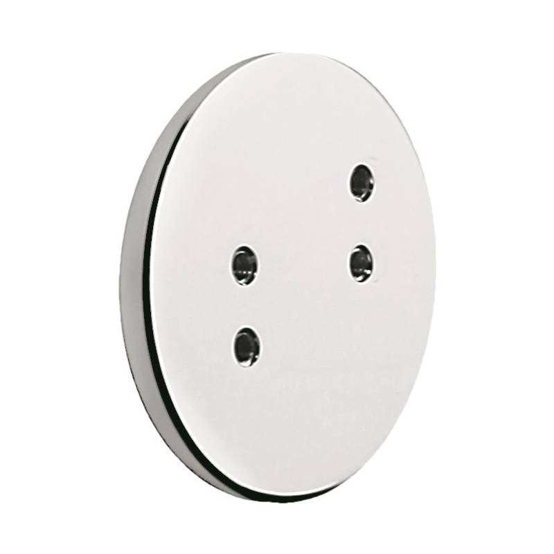 Rosace avec adhésif double face, chromé, gammes BASIC/NORDIC/PLUS