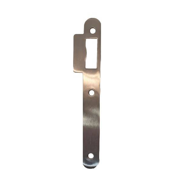 Gâche simple empennage pour serrure EXS aspect inox