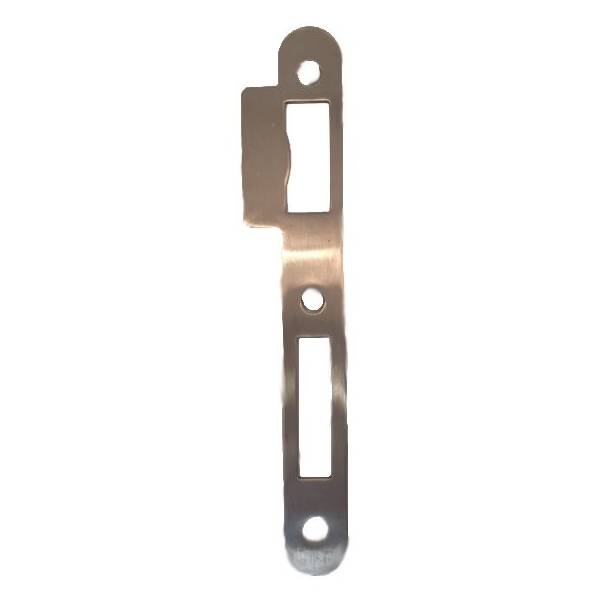Gâche double empennage pour serrure EXS aspect inox