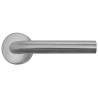 Paire de béquilles Soft-Line L 19 mm sur rosace ronde, inox brossé