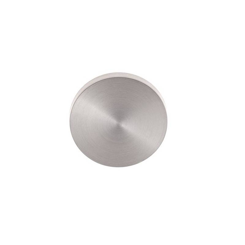Paire de rosaces rondes Soft-Line aveugle inox brossé