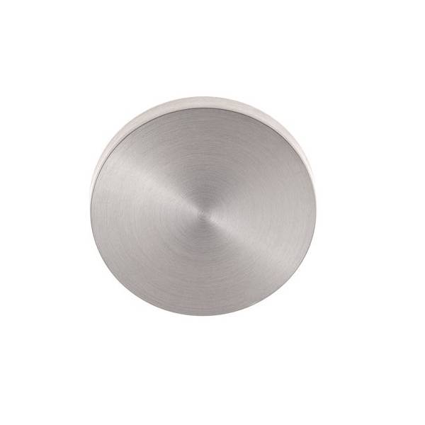 Paire de rosaces rondes Soft-Line aveugle inox brossé