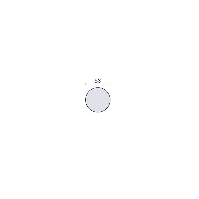 Paire de rosaces rondes Soft-Line aveugle inox brossé