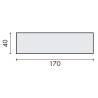 Plaque adhesive-PORTE COUPE FEU A MAINTENIR FERMEE-170x40mm