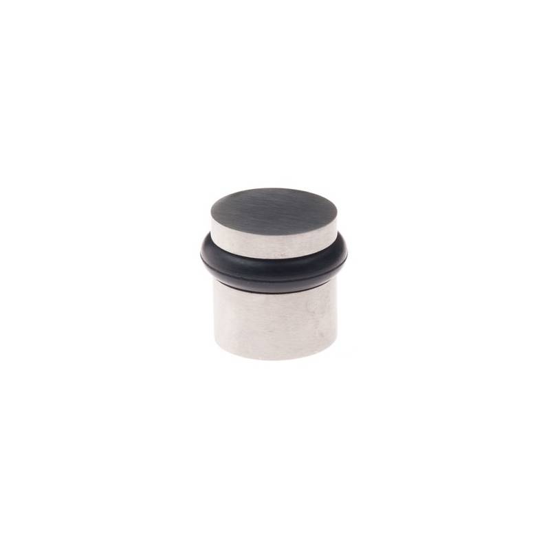 Butoir de sol cylindrique, inox brossé 304 plein
