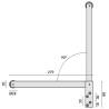Sélecteur de fermeture, inox brossé 304
