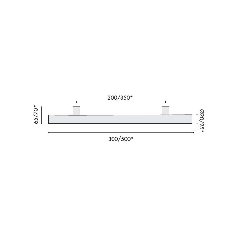 Poignée de tirage TT Ø 25 mm, inox brossé 304