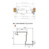 Bloc-porte métallique Rever multi-usages non feu, 890x2050 mm