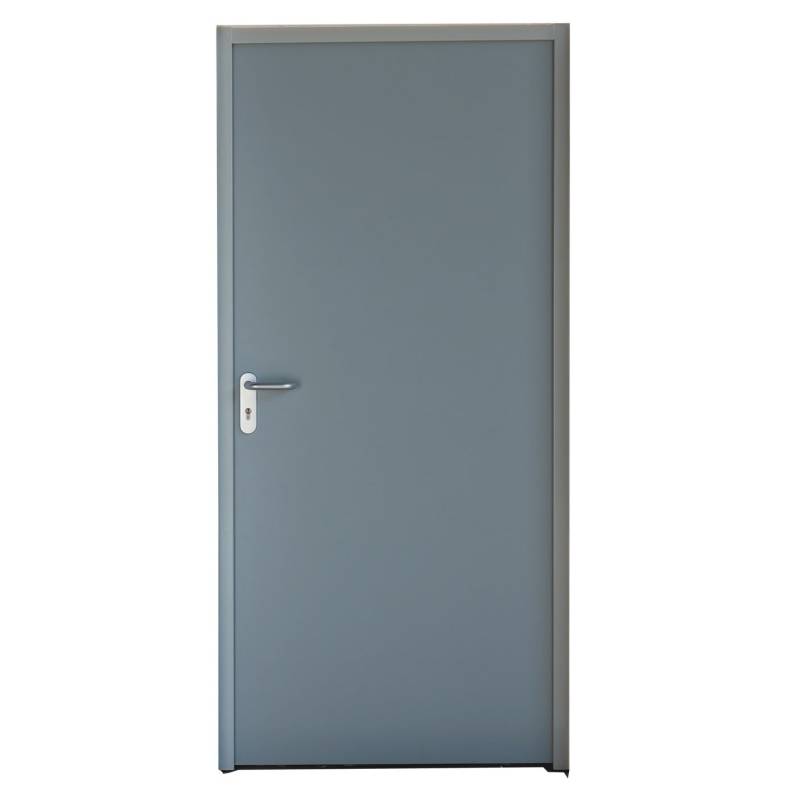 Bloc-porte métallique GTC Rever, 1 vantail, CF 60, 890x2050 mm