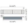 Ventouse encastrée, 300 kg, 12/24V, sans signalisation