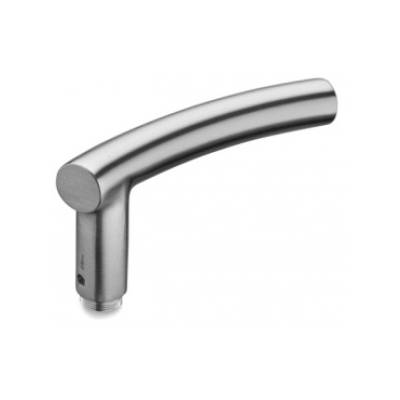 Unité de béquille B 19 mm, droite, inox brossé 316