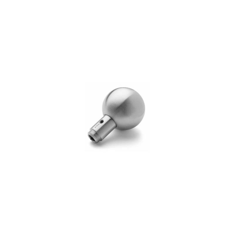 Bouton boule fixe, inox brossé 316